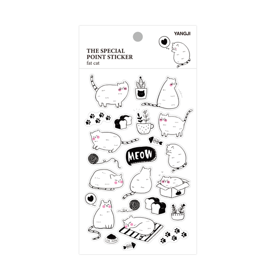 더스페셜 포인트스티커-뚱냥이
